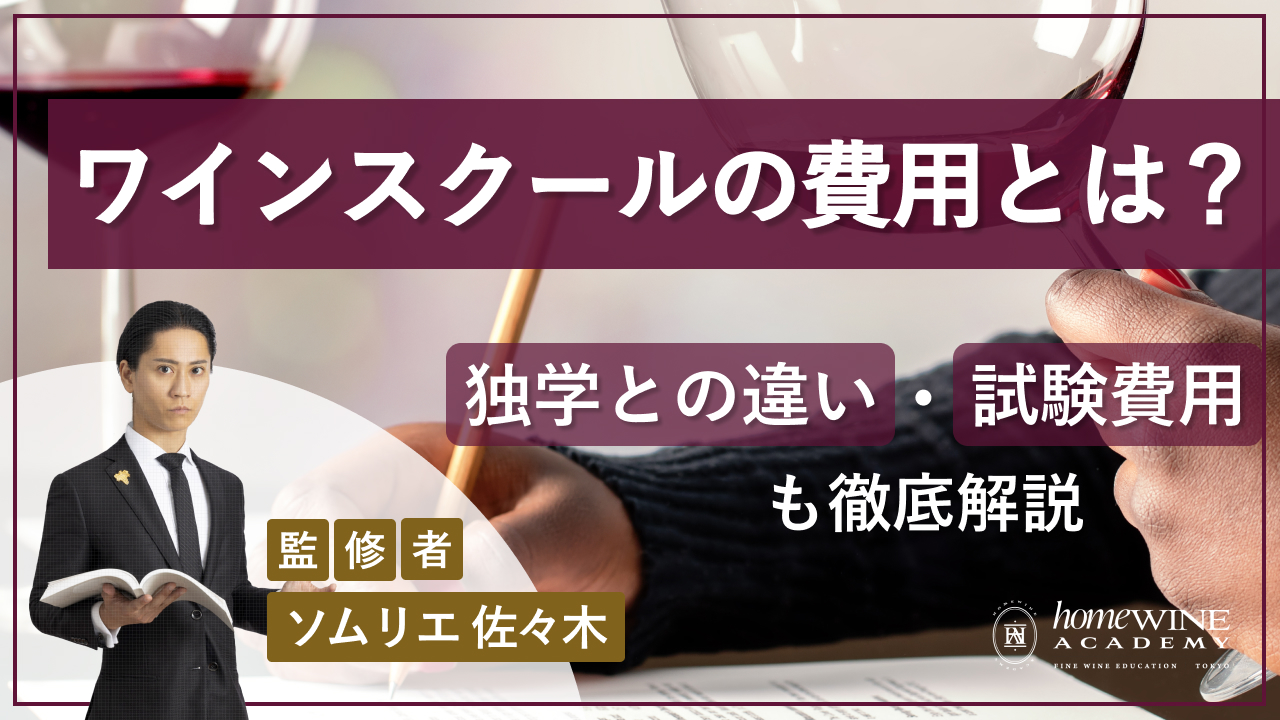 ワインスクールの費用とは?独学との違いと試験費用も徹底解説